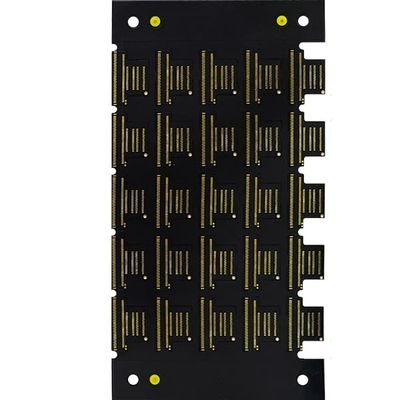 よい価格 ENIG 2層の屈曲PCB 1oz PCB 0.2mmの黒いはんだのマスク及びシルクスクリーン無し オンライン