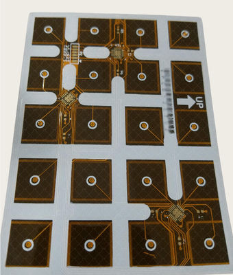 よい価格 双面FlexPCB 1OZ EING 黄色いカバーレイと白い溶接マスク FPC オンライン