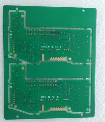 よい価格 1.6mm 板厚さ クイックターン PCB サンプル 浸水金と金指表面 完成 黒色溶接マスク オンライン